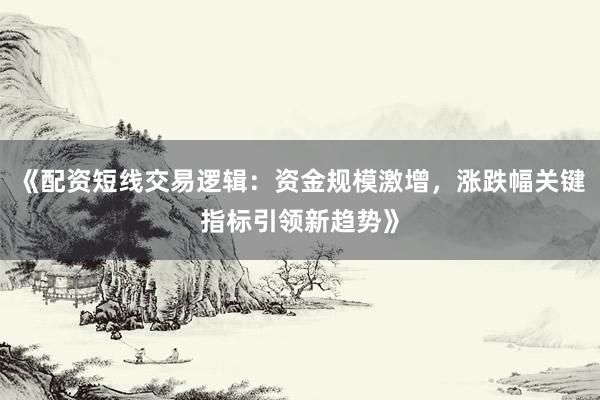 《配资短线交易逻辑：资金规模激增，涨跌幅关键指标引领新趋势》