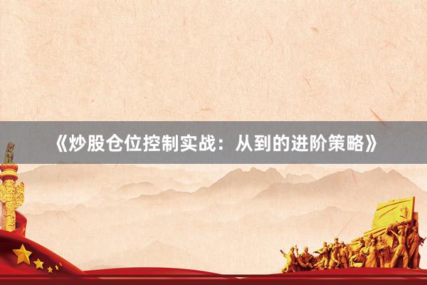 《炒股仓位控制实战：从到的进阶策略》