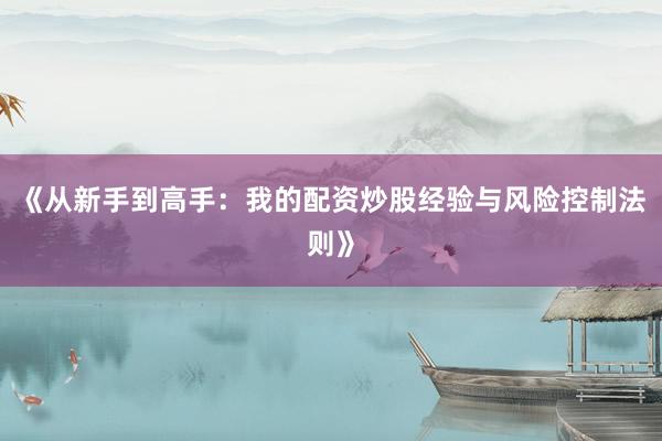 《从新手到高手：我的配资炒股经验与风险控制法则》